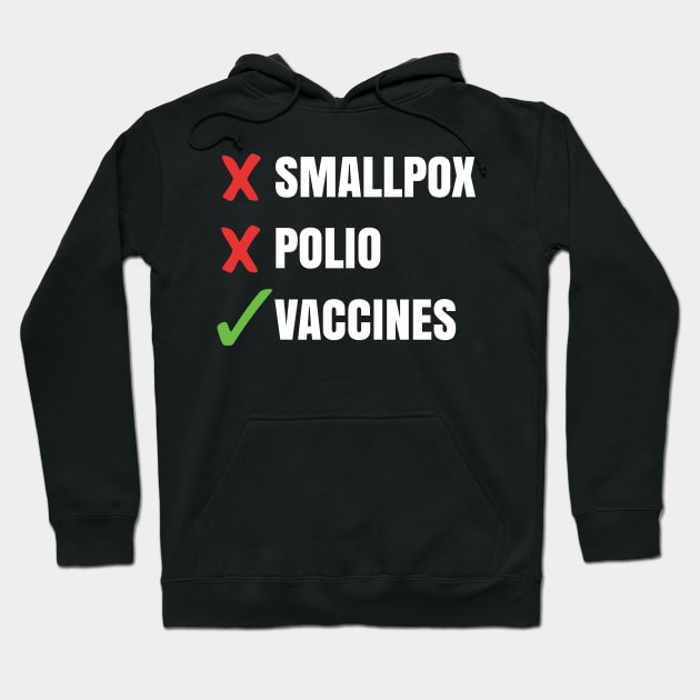 Pro Vaccines Cause Adults Vaccination Vaxxer Conspiracy Science Shots Pro-Science Hoodie by Shirtsurf